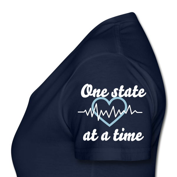 Women's V-Neck T-Shirt nurse - navy